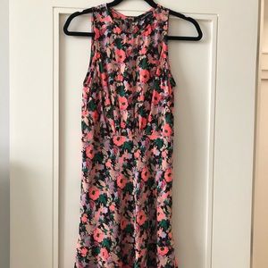 J Crew Mercantile Floral conch waist dress
